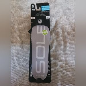 Sole active moldable insoles size 13mens/15womens thin orthotic